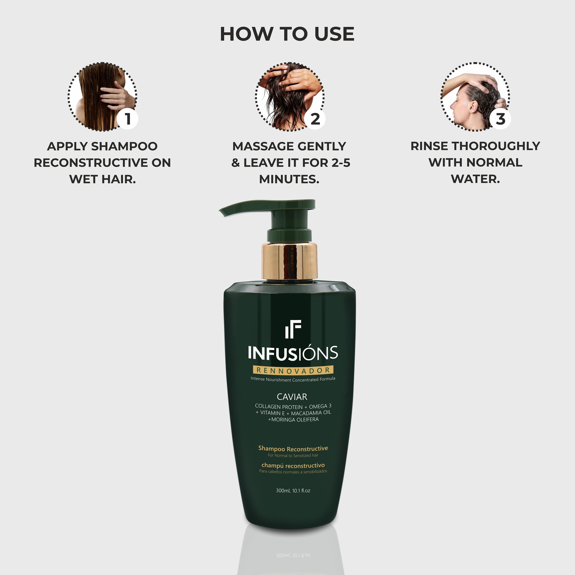 Reconstructive Shampoo 300ml - Image 4